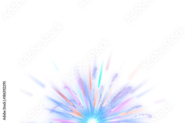 Obraz Colorful Light Burst Abstract Background