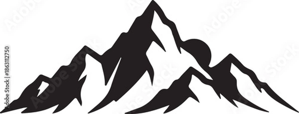 Obraz Mountain silhouette landscape