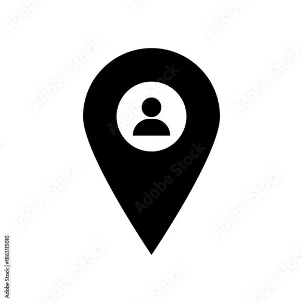 Obraz User Location Icon for Map and Navigation
