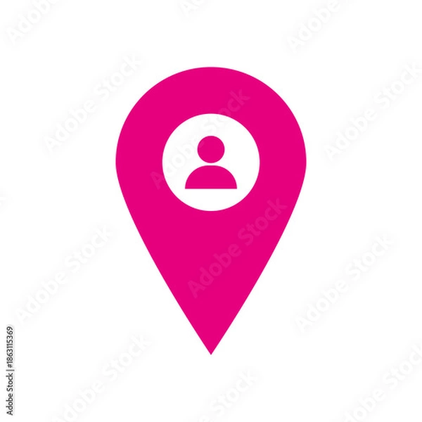 Obraz User Location Icon for Map and Navigation