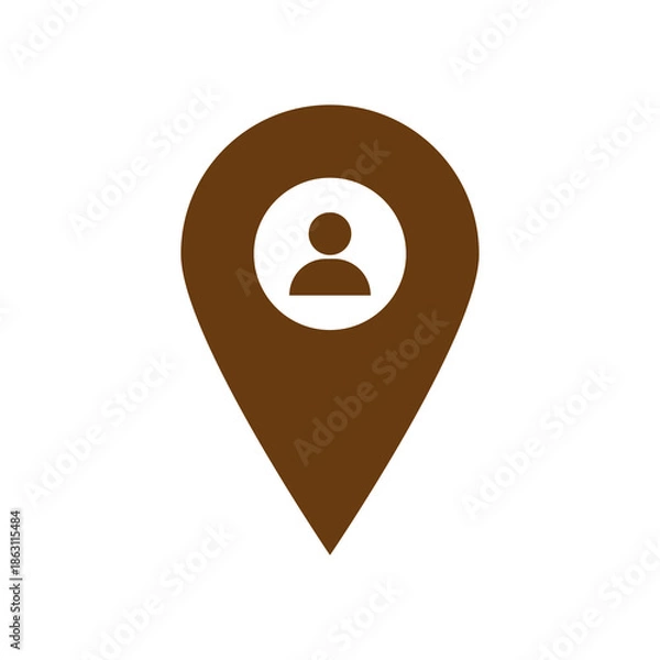 Obraz User Location Icon for Map and Navigation
