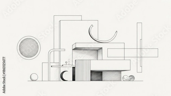 Fototapeta Abstract shapes