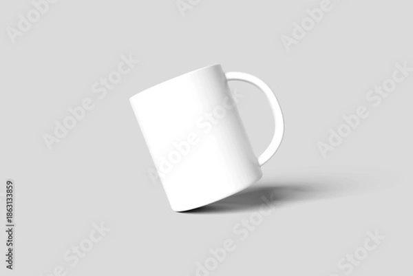 Obraz Blank mug mockup - 3D illustration
