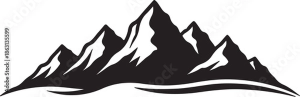 Obraz mountain landscape silhouette