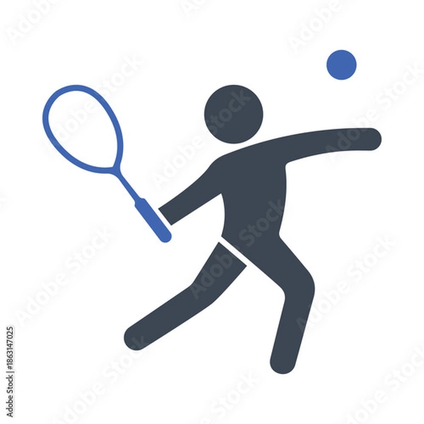 Obraz Person holding a racket icon