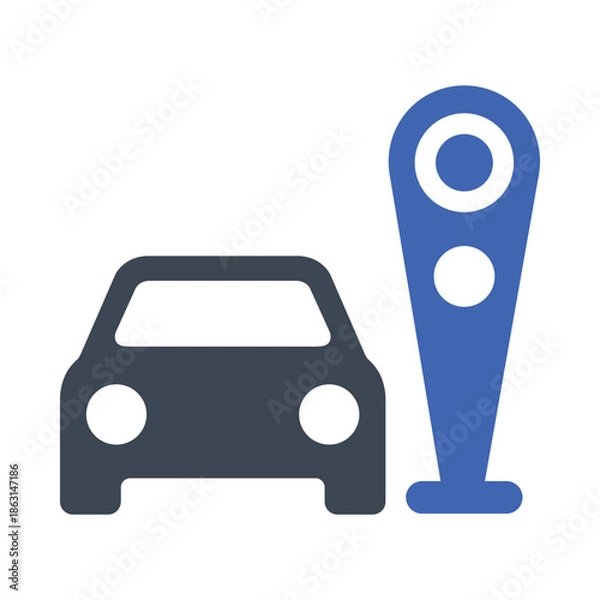 Fototapeta Parking meter icon