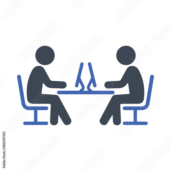 Fototapeta Shared workspace icon