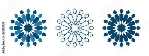 Obraz Moroccan Geometric Tile Pattern Seamless Islamic Mosaic Background