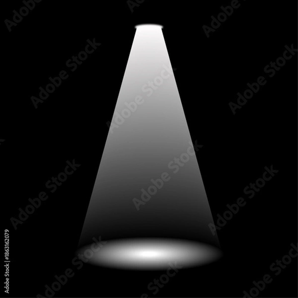 Obraz light bulb on black background