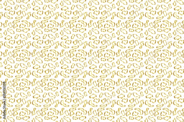 Obraz Golden Vector Hand Drawn Pattern