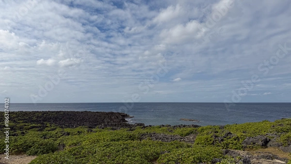 Obraz 沖縄の海と空と海岸