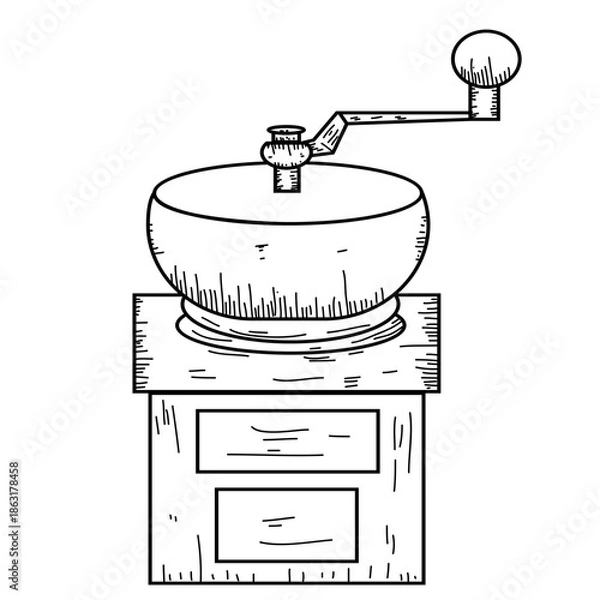 Obraz vintage coffee grinder