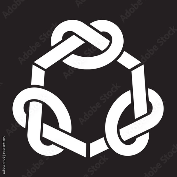 Obraz 家紋　宝結び