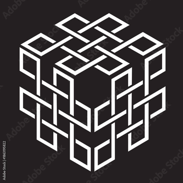 Obraz 家紋　宝結び