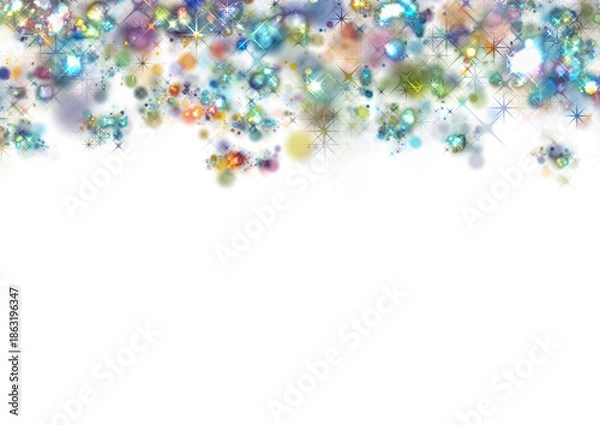 Obraz Sparkling Top Border with Glitter