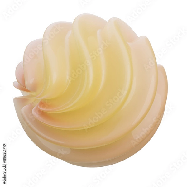 Obraz 3d abstract shape illustration