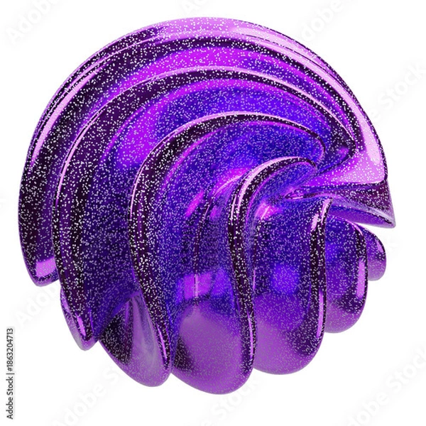 Obraz 3d abstract shape illustration