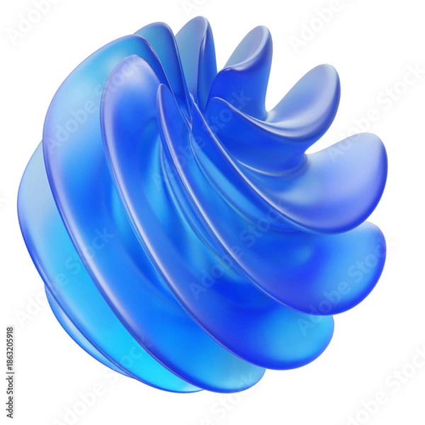 Obraz 3d abstract shape illustration