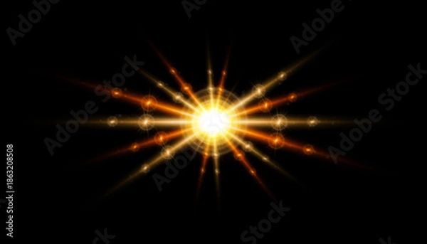 Obraz Soft Natural Sun Lens Flare Effect