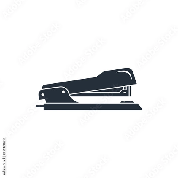 Obraz black stapler icon on white background