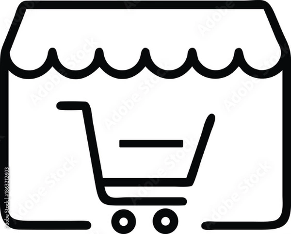 Obraz e commerce icon