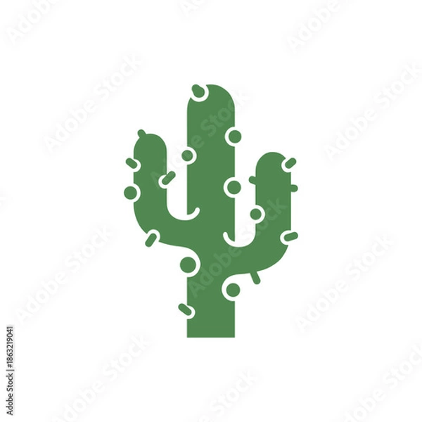 Obraz green cactus illustration