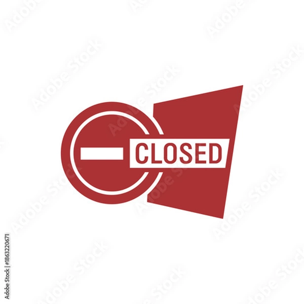 Obraz Closed Sign Symbol