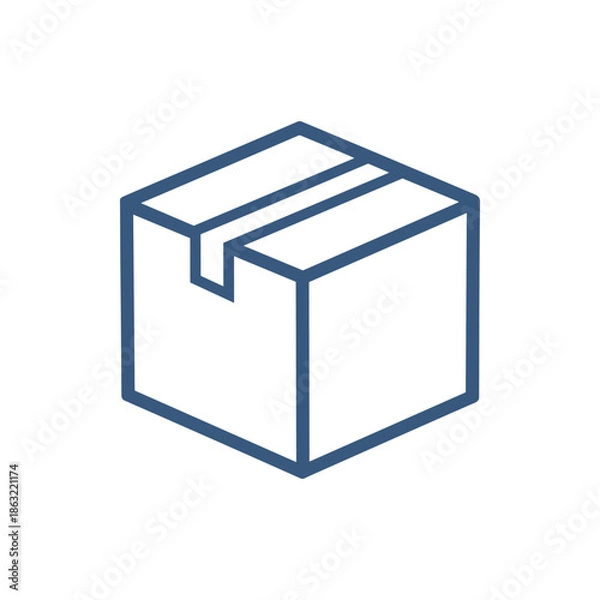 Obraz simple box icon