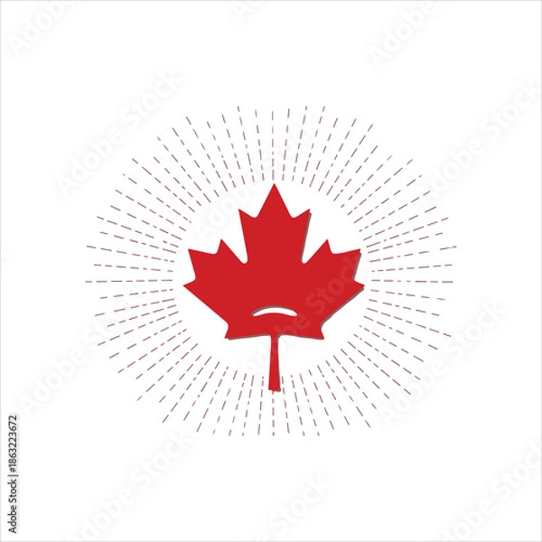 Fototapeta canadian maple leaf