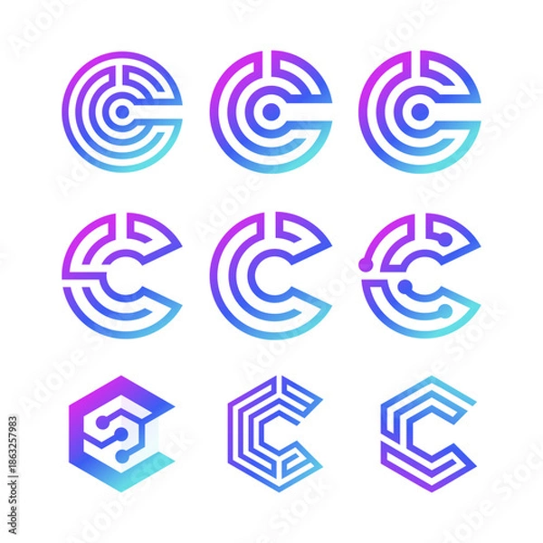 Obraz Letter C Premium Logo Design