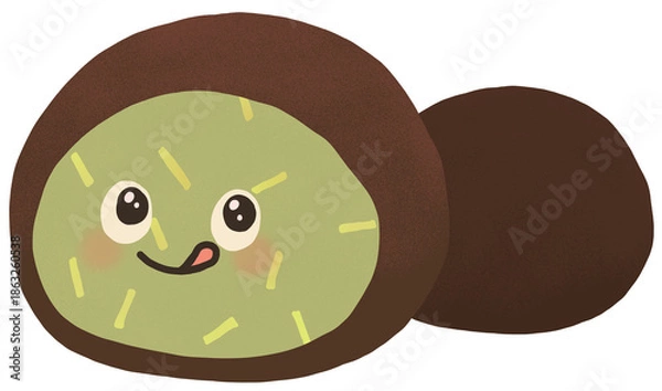 Obraz 두바이 쫀득 쿠키 귀여운 캐릭터 일러스트