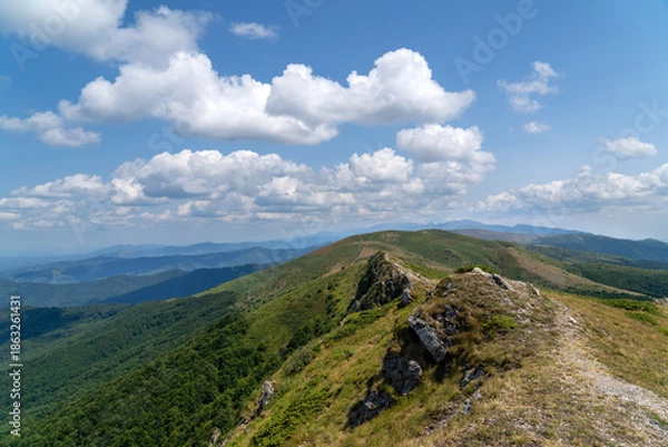 Obraz The Balkan mountain ridge