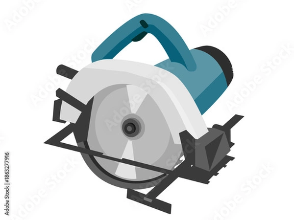 Obraz 電動丸鋸のイラスト / Electric Circular Saw Illustration