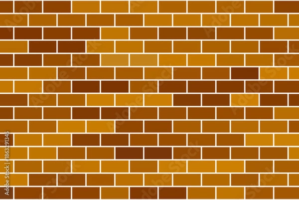 Obraz レンガの壁の背景イラスト