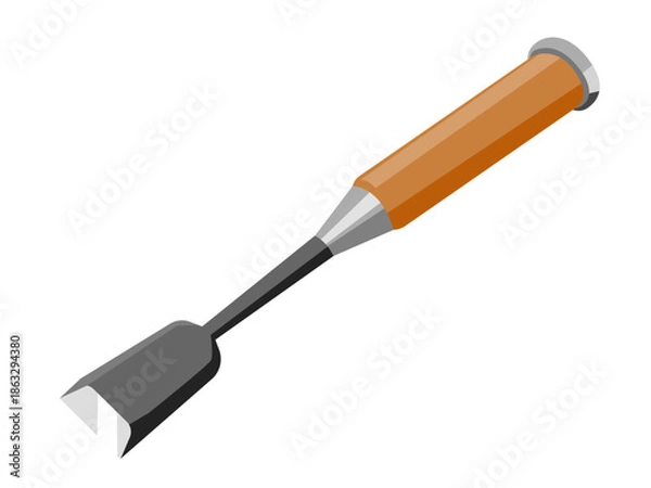 Obraz 木工用ノミのイラスト / Woodworking Chisel Illustration