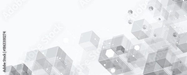 Obraz Abstract polygonal background technology concept, futuristic background