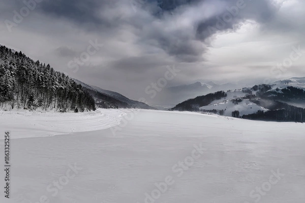 Obraz snow covered mountains