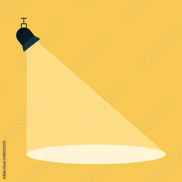 Obraz Spotlight Icon Vector Design.