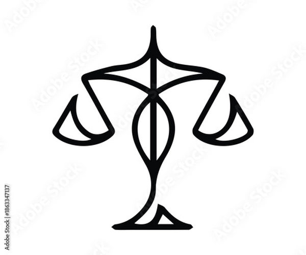 Obraz justice logo element for design