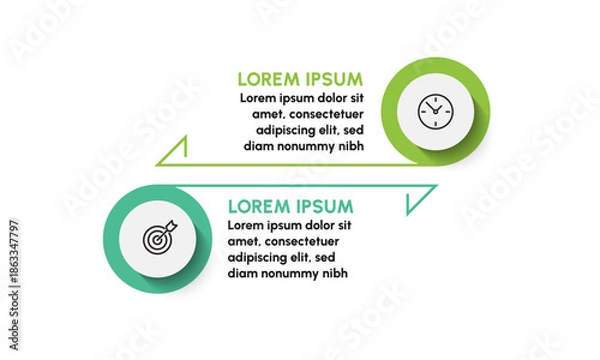 Obraz Business infographic design background template