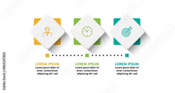 Obraz Business infographic design background template