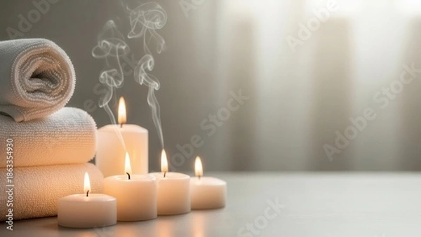 Obraz candles in the spa