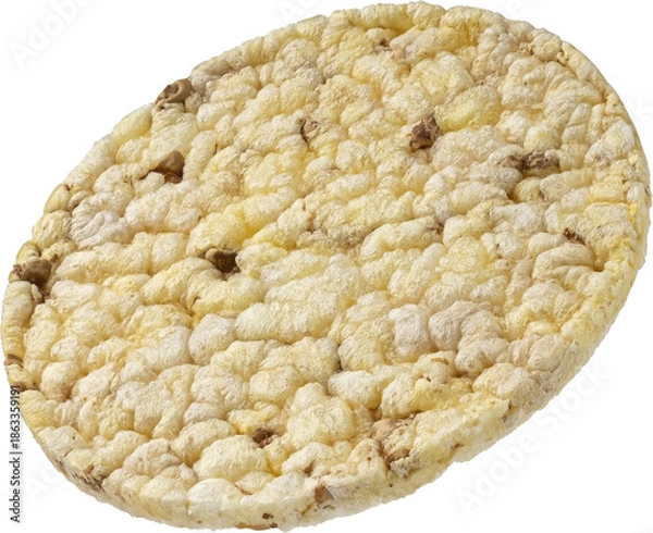 Fototapeta Puffed corn cake isolated