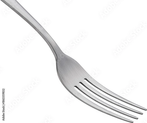 Fototapeta Metal fork isolated