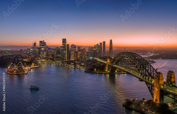 Obraz Sydney Kirribilli high short dark