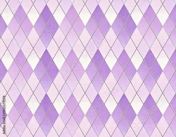 Fototapeta Warm Argyle Diamond Pattern Background generated AI