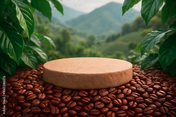 Fototapeta coffee beans on the tree