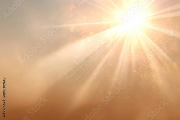 Fototapeta Uplifting Sunlight Background with Soft Glow