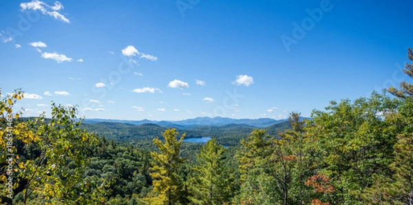Fototapeta View from the sumit of Rattlesnake mountain