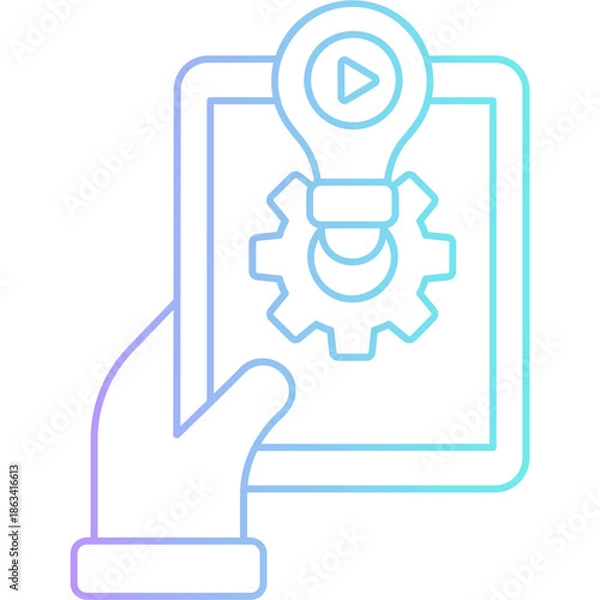 Fototapeta Smart Course Icon